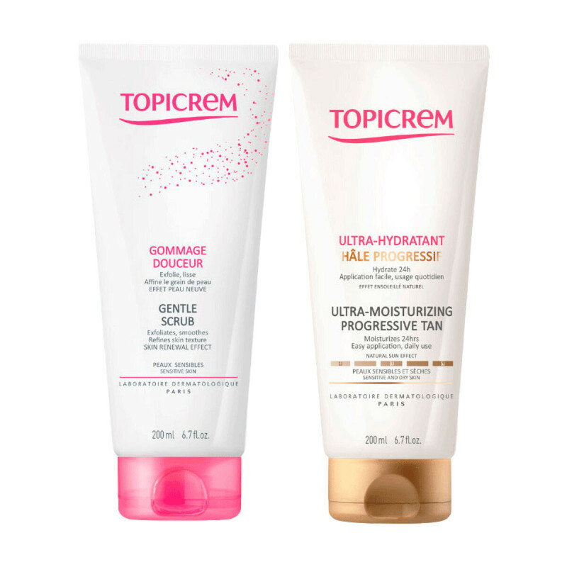 Self-Tanning Body Lotion Topicrem Progressive Tan 2 Pieces