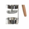 Cafetière with Plunger DKD Home Decor Silver Natural Stainless steel Borosilicate Glass 350 ml 16 x 9 x 18,5 cm