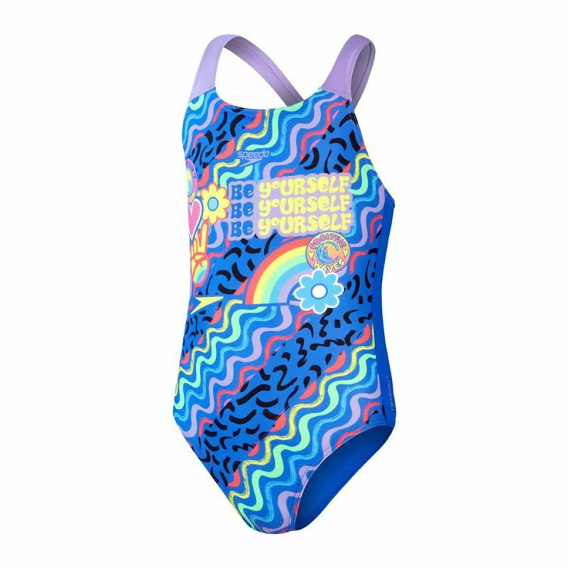 Women’s Bathing Costume Speedo Digital Placement Splashback Swimming Multicolour