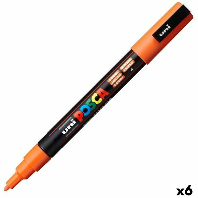 Marker POSCA PC-3M Orange (6 Units)