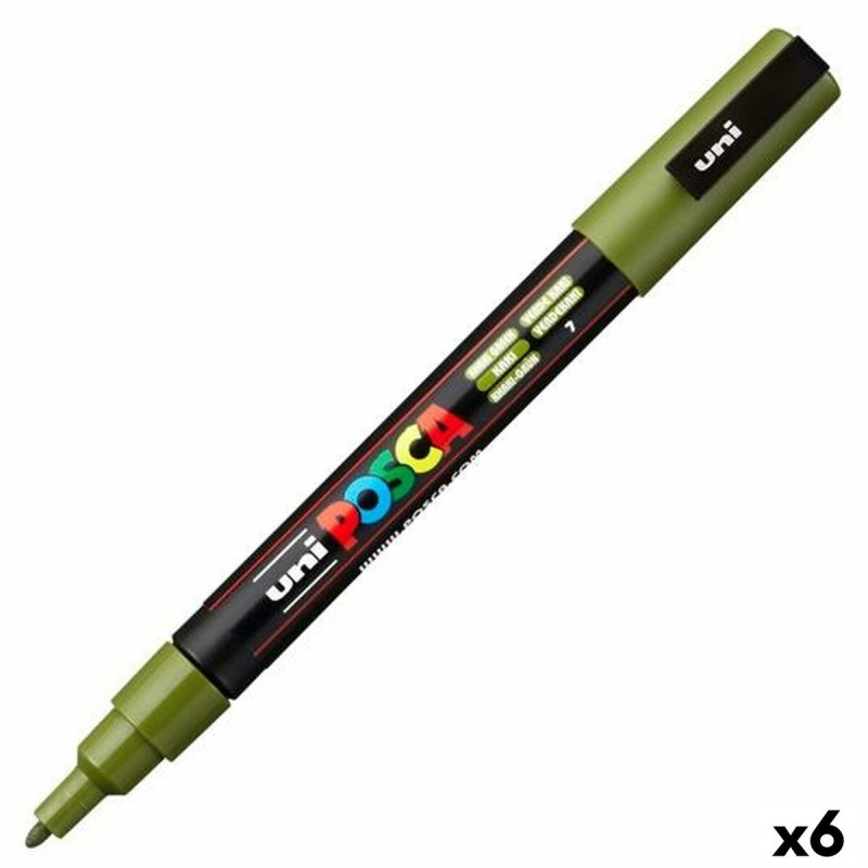 Marker POSCA PC-3M Green (6 Units)