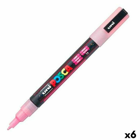 Marker POSCA PC-3ML Pink (6 Units)