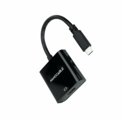 USB C to HDMI Adapter NANOCABLE 10.16.4102-BK Black 4K Ultra HD