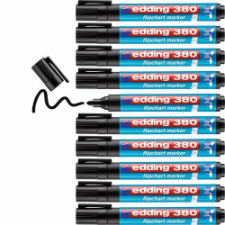 Marker Edding 380 Flipchart Black (10 Units)