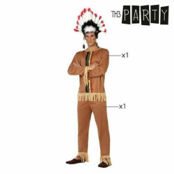 Costume for Adults Th3 Party Brown American Indian (2 Pieces)