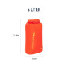 Waterproof Sports Dry Bag Sea to Summit Lightweight Orange 5 L