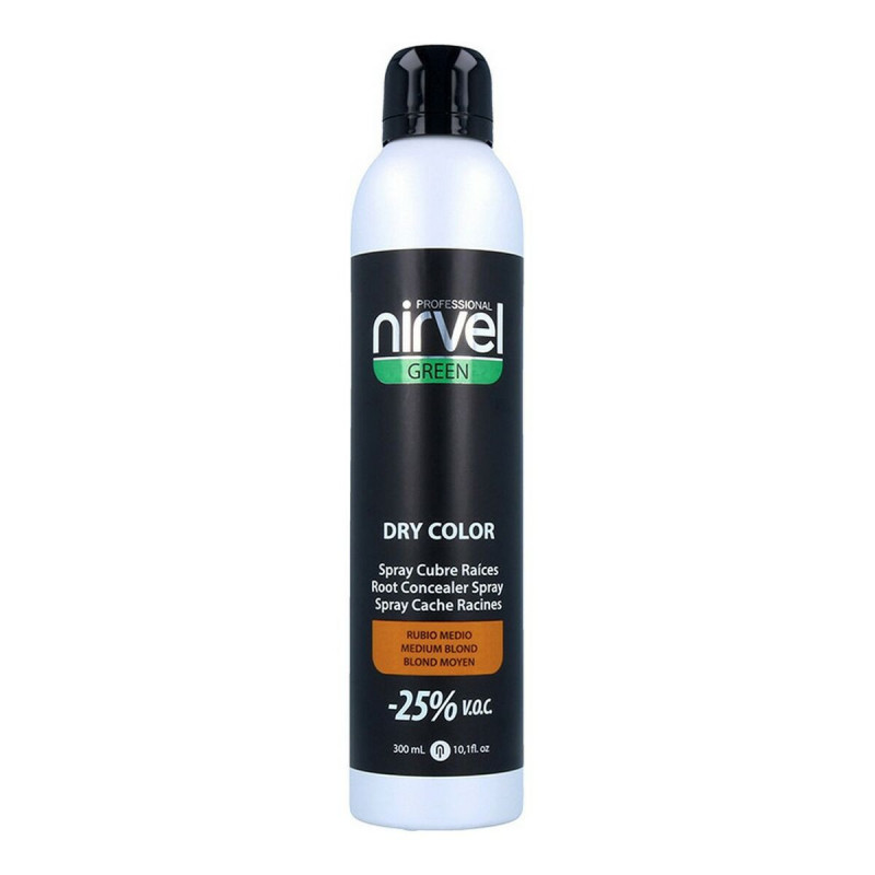 Cover Up Spray for Grey Hair Green Dry Color Nirvel Green Dry Medium Blonde (300 ml)