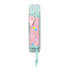 Double Pencil Case Peppa Pig Ice cream Pink Mint 12.5 x 19.5 x 4 cm (28 Pieces)