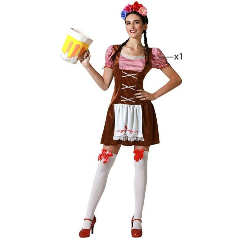 Costume for Adults Brown German Waitress