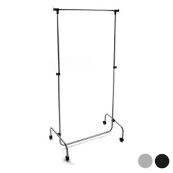 Extendable Coat Rack Versa Silver Silver Metal 45 x 170 x 80 cm (45 x 170 x 80 cm)