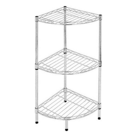 Corner Shelves Confortime 3 levels Chromed (35 x 35 x 70 cm)