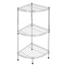 Corner Shelves Confortime 3 levels Chromed (35 x 35 x 70 cm)