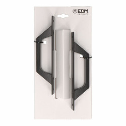 Handles EDM 6804 Straight Black Aluminium 2 Units 200 x 25 mm