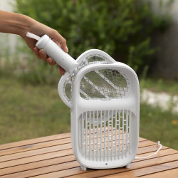 2 in 1 Rechargeable Mosquito Repellent Lamp and Insect-killing Racquet Swateck InnovaGoods