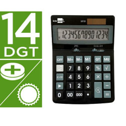 Calculator Liderpapel XF31 Black Plastic