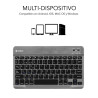 Keyboard Subblim SUB-KBT-SM0002 Grey Spanish Qwerty