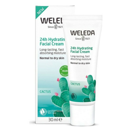 Hydrating Facial Cream Cactus Opuntia 24h Weleda (30 ml)