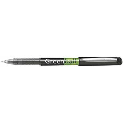 Liquid ink pen Pilot Green-Ball Black 0,35 mm (10 Units)