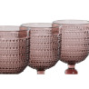 Set of cups Home ESPRIT Pink Crystal 240 ml (6 Units)