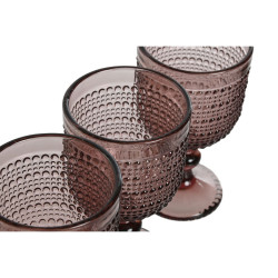 Set of cups Home ESPRIT Pink Crystal 240 ml (6 Units)