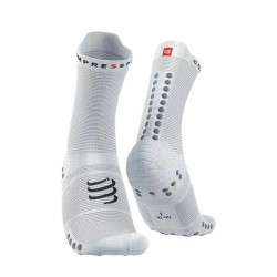 Sports Socks Compressport Pro Racing White