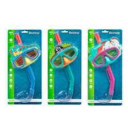 Snorkel Goggles and Tube for Children Bestway Multicolour