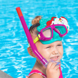 Snorkel Goggles and Tube for Children Bestway Multicolour