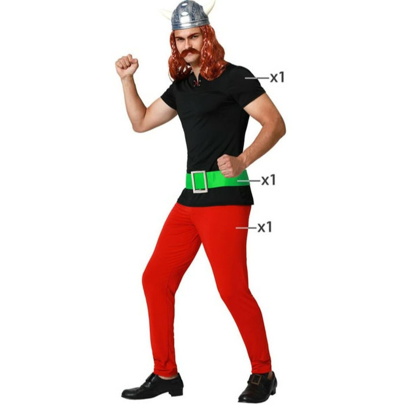 Costume for Adults Red Male Viking