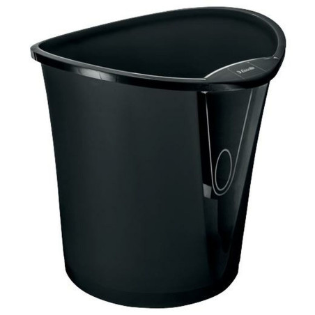 Rubbish bin Esselte Black Plastic 18 L (12 Pieces)