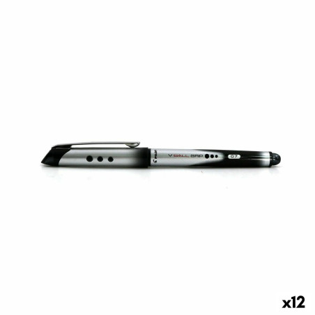 Liquid ink pen Pilot V Ball Grip 0,7 mm Black (12 Units)