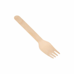 Fork Set Algon Wood 36 Units 16 x 3 x 1 cm