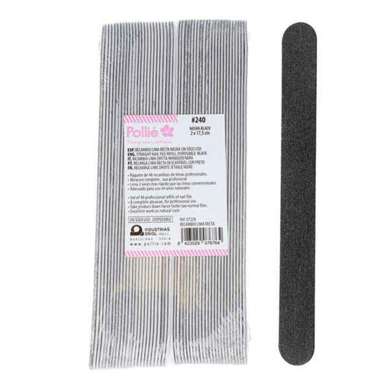 Nail file Eurostil 48 REC.LIMA Straight (48 uds)