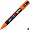 Felt-tip pens POSCA PC-5M Orange (6 Units)