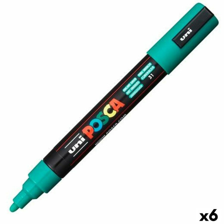 Permanent marker POSCA Emerald Green (6 Units)