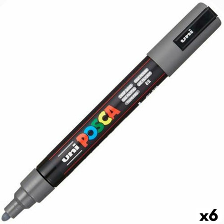 Marker POSCA PC-5M Dark grey (6 Units)