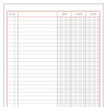 Account Book DOHE 09908 100 Sheets A4 Burgundy