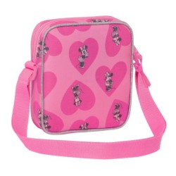 Shoulder Bag Minnie Mouse Loving Pink 16 x 18 x 4 cm