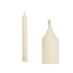 Candle Set 2 x 2 x 15 cm Cream (12 Units)