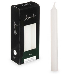 Candle Set White 2 x 2 x 15 cm (12 Units)