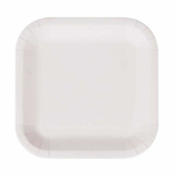 Plate set Algon Disposable White Cardboard 26 cm (36 Units)