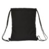 Backpack with Strings Kappa Black Black 35 x 40 x 1 cm