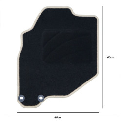 Car Floor Mat OCC Motorsport OCCHN0022GD Dark grey Grey