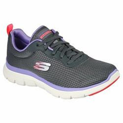 Sports Trainers for Women Skechers Flex Appeal 4.0 Brilliant View Dark grey