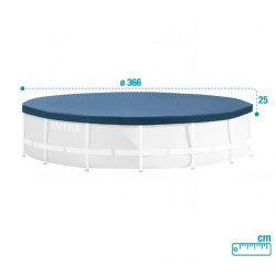 Swimming Pool Cover   Intex 28031         366 x 25 x 366 cm