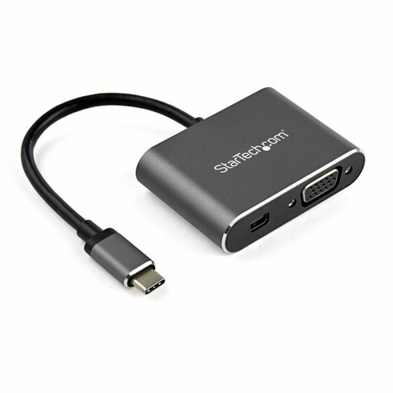 USB C to VGA/MiniDisplayPort Adapter Startech CDP2MDPVGA           Grey