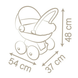 Doll Stroller Smoby Baby Nurse