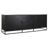 Sideboard DKD Home Decor 210 x 45 x 75 cm Black Metal Mango wood