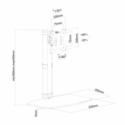 TV Mount Neomounts FPMA-D890BLACK       10-30" 6 Kg