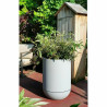 Planter Riviera D40 Ø 40 cm Grey Stone Plastic Circular