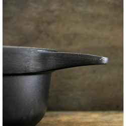 Casserole with lid Valira BLACK IND 24CM Ø 24 cm Black Aluminium